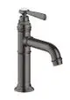 AXOR-HG-AXOR-Montreux-Einhebel-Waschtischmischer-100-mit-Hebelgriff-und-Ablaufgarnitur-Brushed-Black-Chrome-16516340 gallery number 1